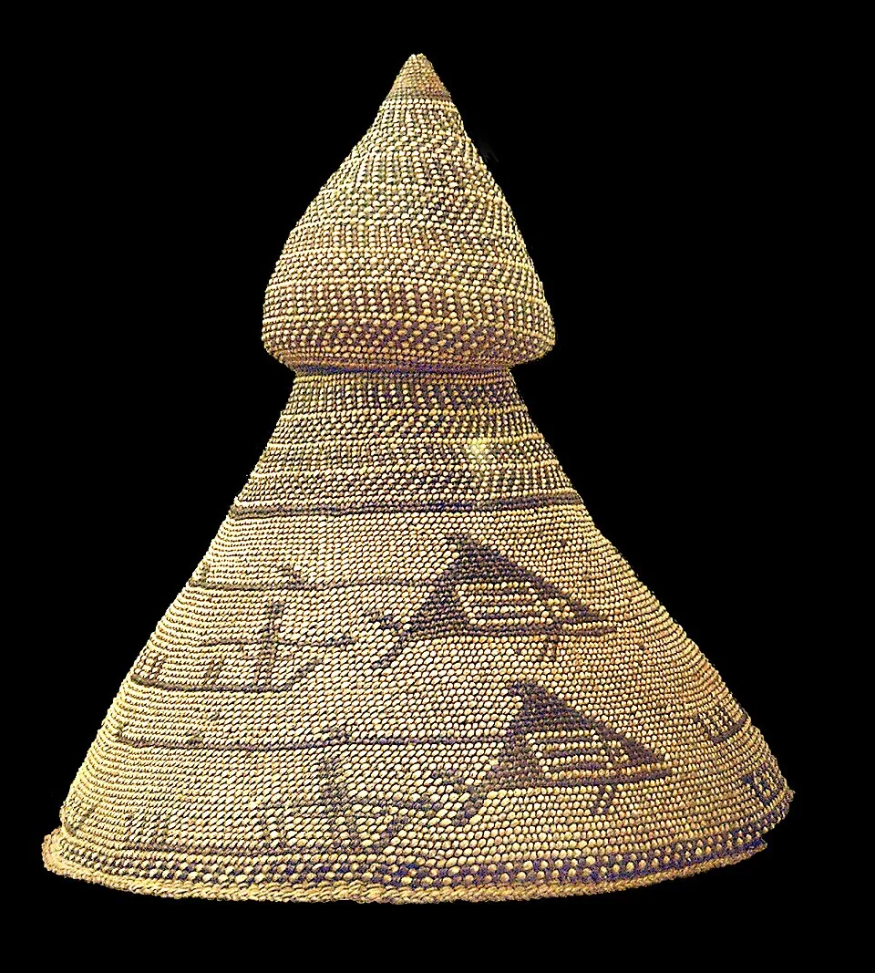 A Nuu-chah-nulth whaling chief's hat in the Museo de América, Madrid.