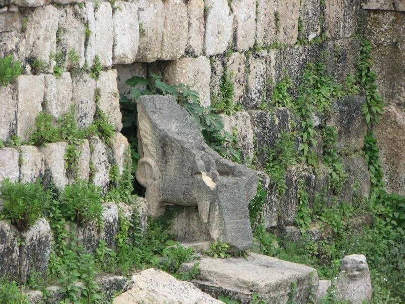 The ruins of the Phoenician sanctuary of Eshmun near Sidon, Lebanon.