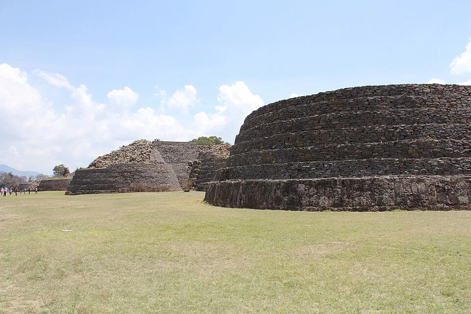 The yácatas at Tzintzuntzan, the ceremonial centre of the Purépecha state.
