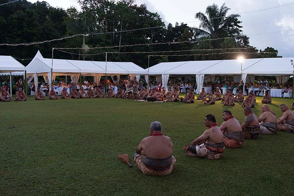 A Samoan 'ava ceremony welcoming leaders to the 2017 Pacific Islands Forum.
