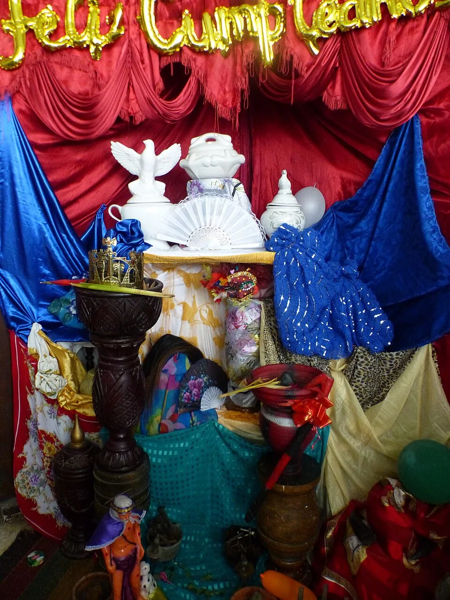 A Santería altar in Havana, Cuba.