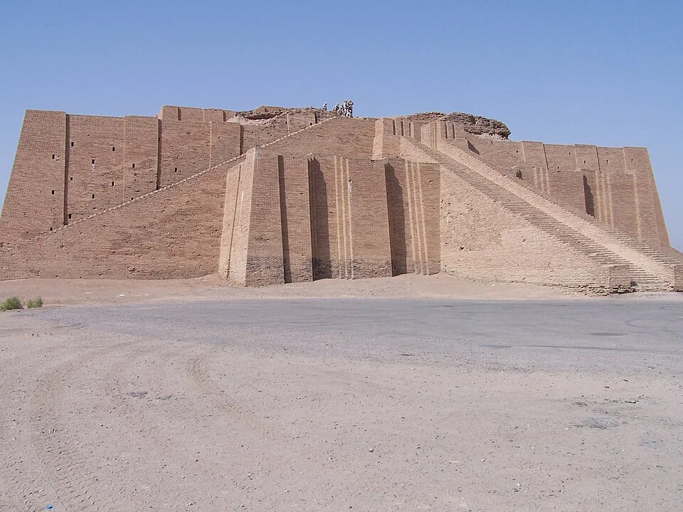 The ziggurat at Ur in southern Iraq.
