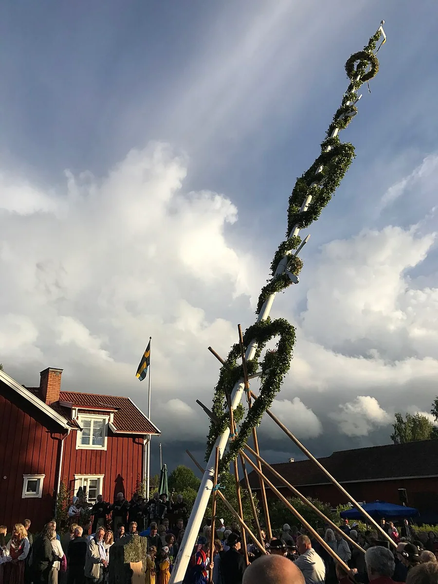 A Midsummer celebration in Rälta, Sweden.