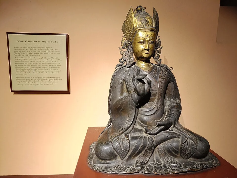 A Tibetan image of Padmasambhava displayed in the Patan Museum, Nepal.