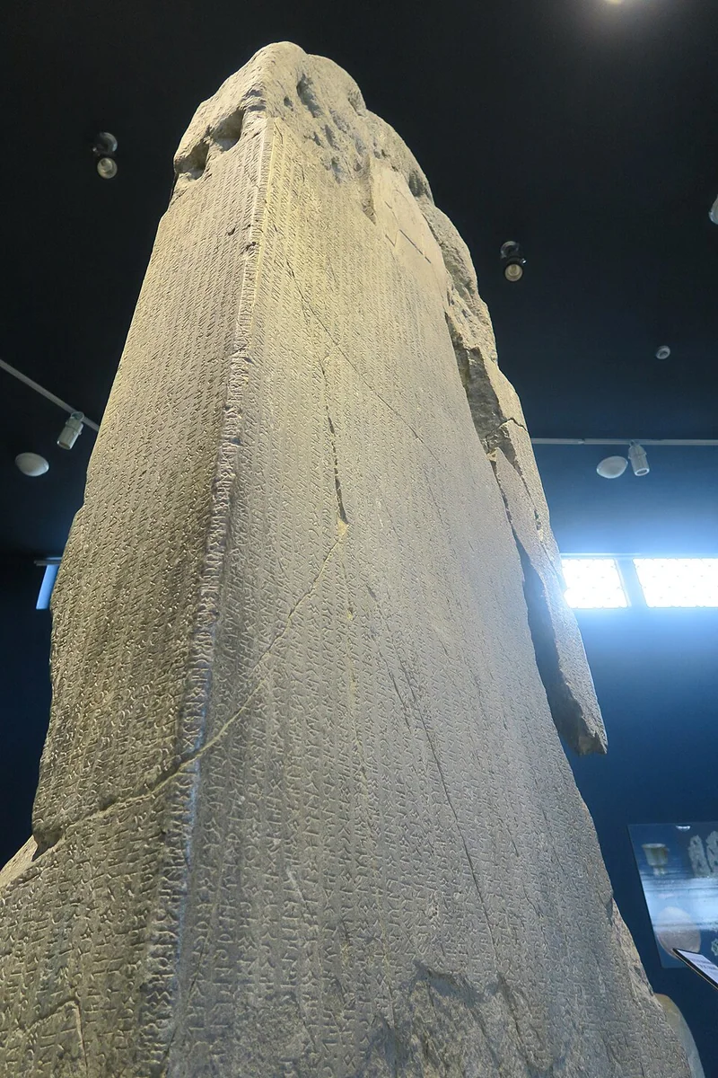 The Kül Tigin monument, part of the Old Turkic Orkhon inscriptions in Mongolia.